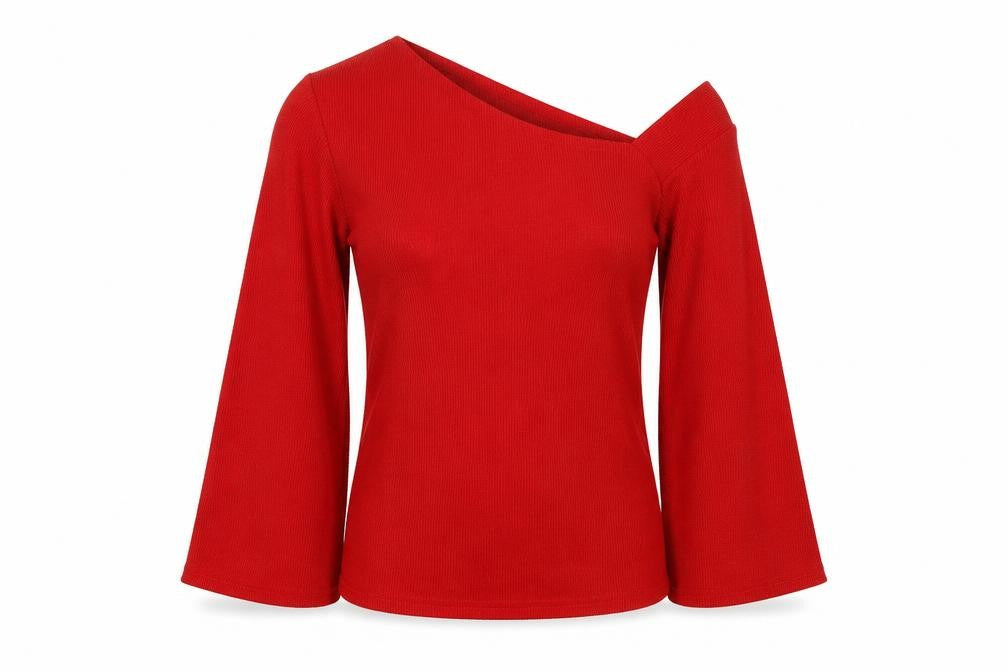Womens UK Size M CBR Red Basic T-Shirt