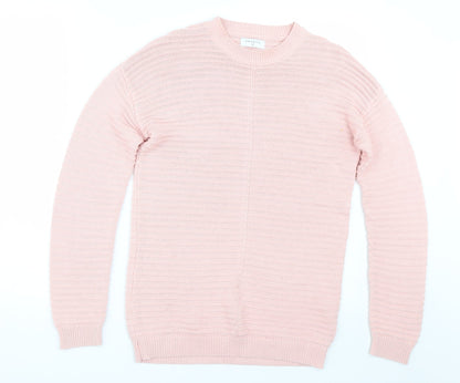 Womens UK Size S Papaya Pink Pullover Jumper