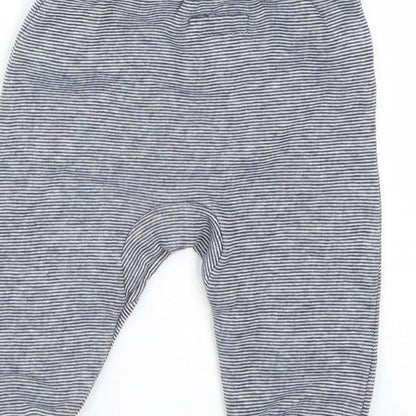 Primark Baby Blue Striped  Jogger Trousers Size 3-6 Months
