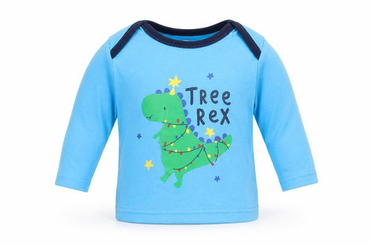 George Baby Blue   Cami Pyjama Top Size 3-6 Months  - Christmas Dinosaurs