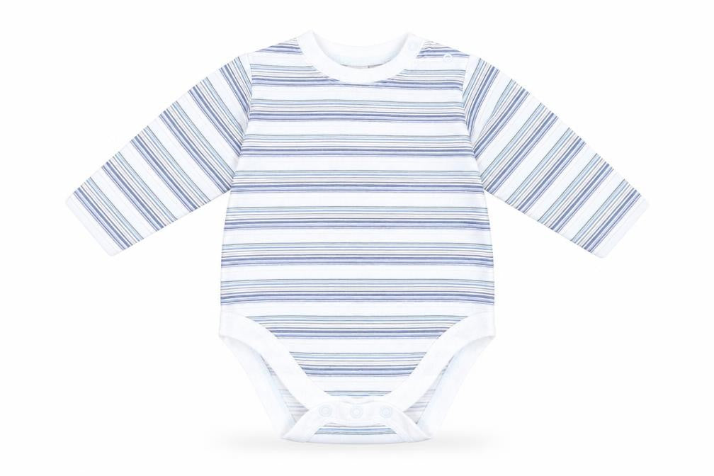 NEXT Baby Blue Striped  Basic T-Shirt Size 3-6 Months