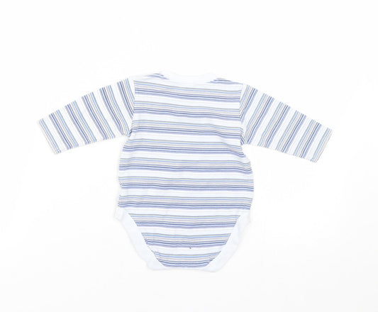 NEXT Baby Blue Striped  Basic T-Shirt Size 3-6 Months