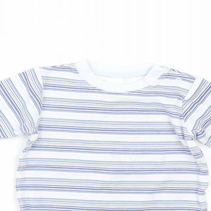 NEXT Baby Blue Striped  Basic T-Shirt Size 3-6 Months