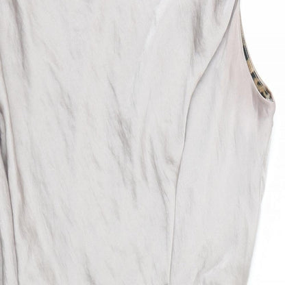 Preworn Womens Silver   Tank Dress  Size 12