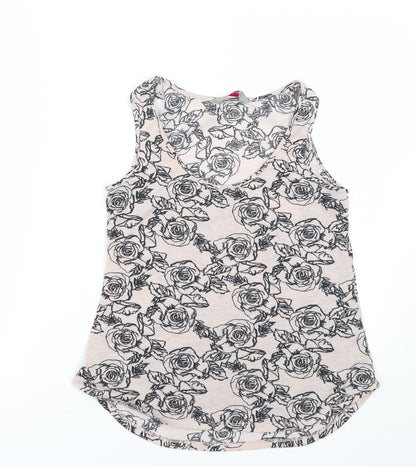 Womens UK Size 8 Dorothy Perkins Pink Basic Tank