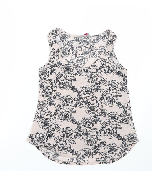 Womens UK Size 8 Dorothy Perkins Pink Basic Tank