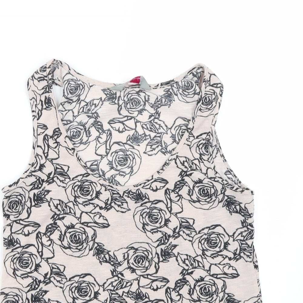 Womens UK Size 8 Dorothy Perkins Pink Basic Tank