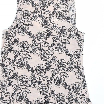 Womens UK Size 8 Dorothy Perkins Pink Basic Tank