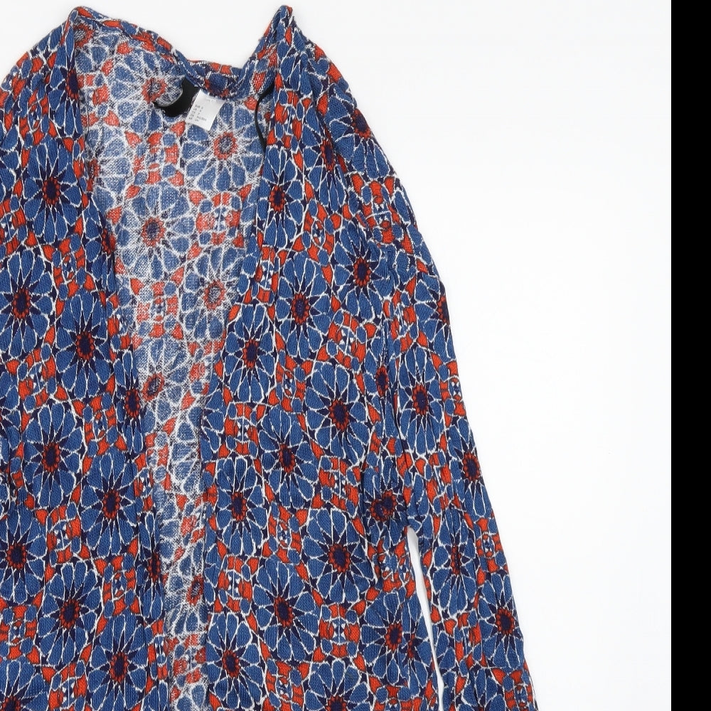 Womens UK Size S H&M Blue Cardigan Jumper