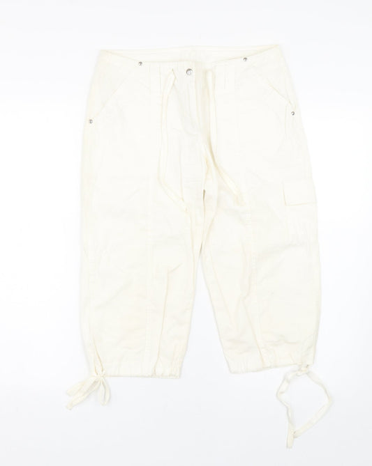 Papaya Womens White   Cargo Shorts Size 8