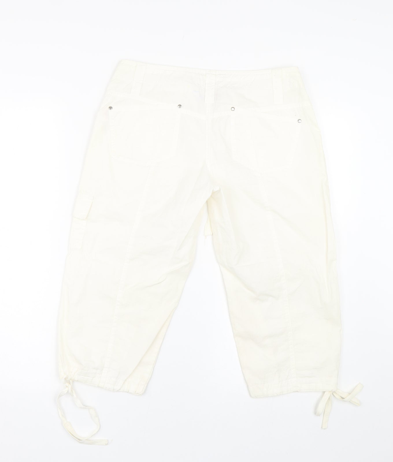 Papaya Womens White   Cargo Shorts Size 8