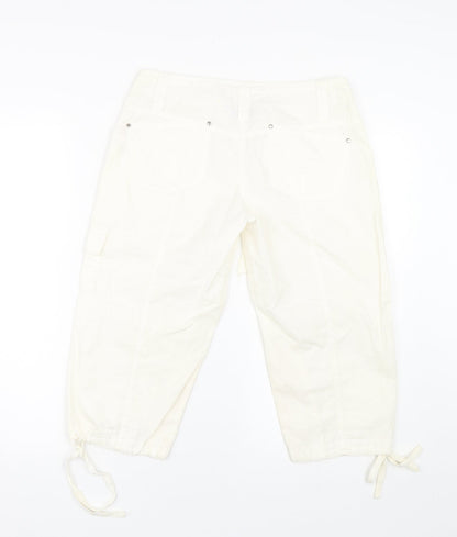 Papaya Womens White   Cargo Shorts Size 8