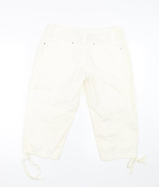Papaya Womens White   Cargo Shorts Size 8