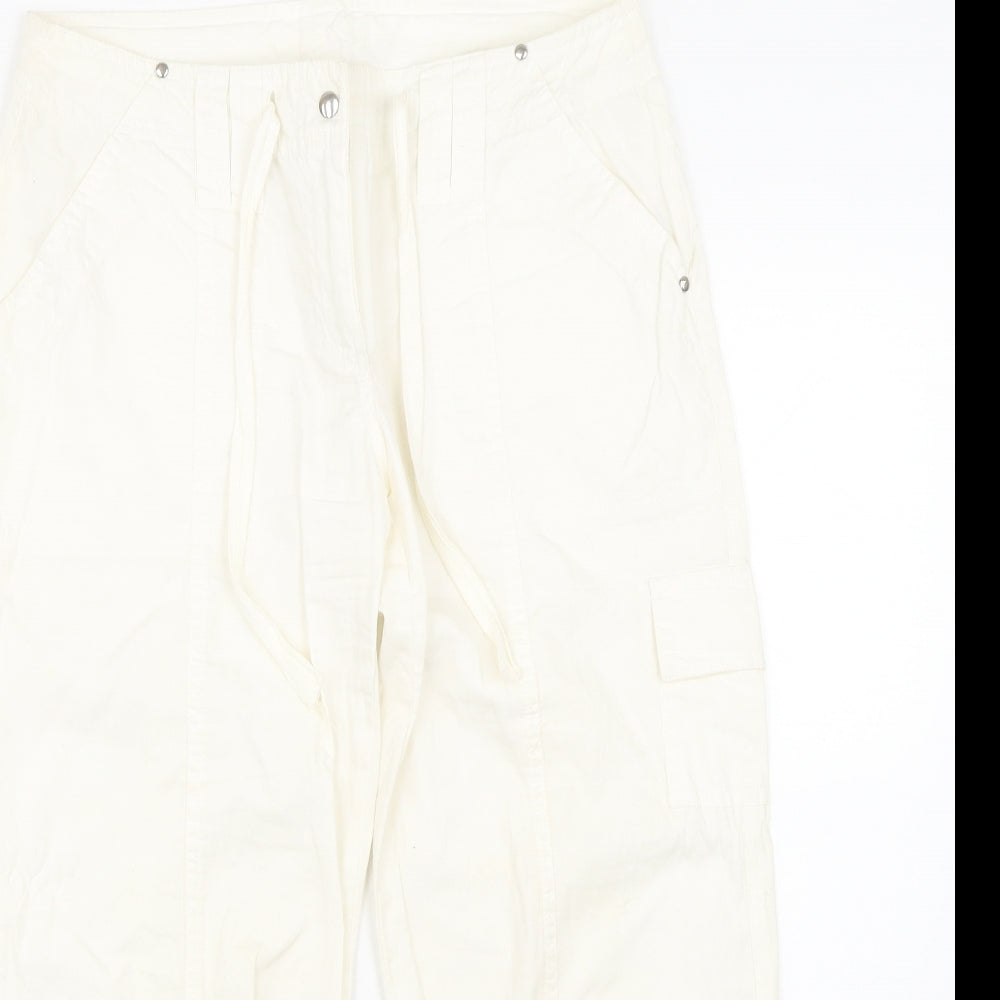 Papaya Womens White   Cargo Shorts Size 8