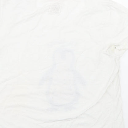 Pep&co Womens White   Top Pyjama Top Size 12  - Penguin