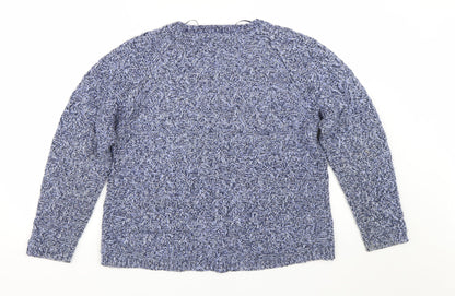 Womens UK Size 14 M&S Blue Pullover Jumper