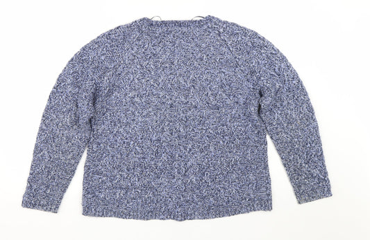 Womens UK Size 14 M&S Blue Pullover Jumper