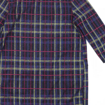 TU Womens Blue Check  T-Shirt Dress  Size 14