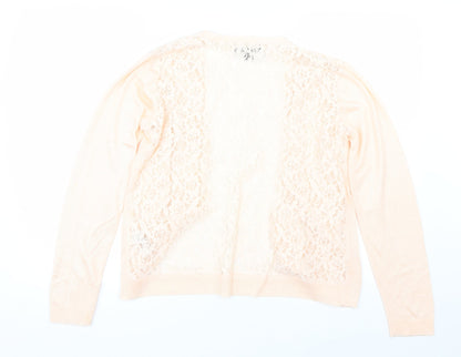 Primark Womens Pink Floral  Cardigan Jumper Size M