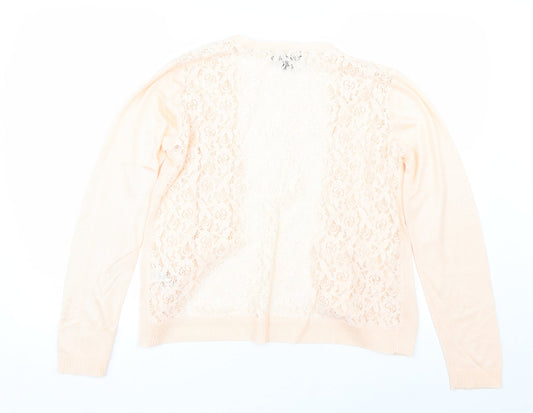 Primark Womens Pink Floral  Cardigan Jumper Size M