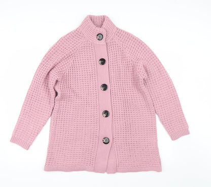 Womens UK Size 18 Note Purple Cardigan Jumper