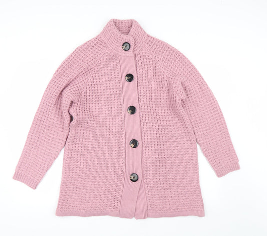 Womens UK Size 18 Note Purple Cardigan Jumper
