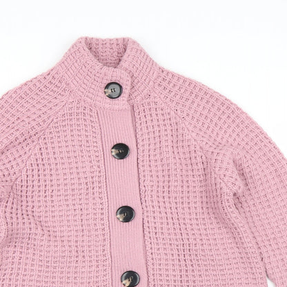 Womens UK Size 18 Note Purple Cardigan Jumper