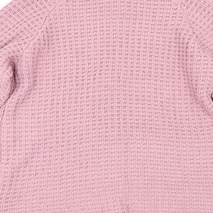 Womens UK Size 18 Note Purple Cardigan Jumper
