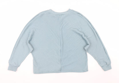 George Womens Blue Striped  Pullover Jumper Size S