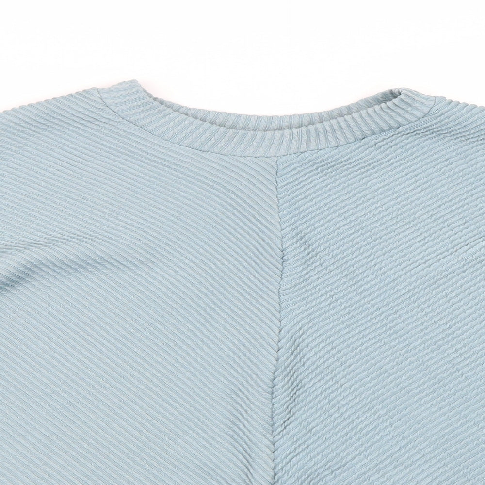 George Womens Blue Striped  Pullover Jumper Size S