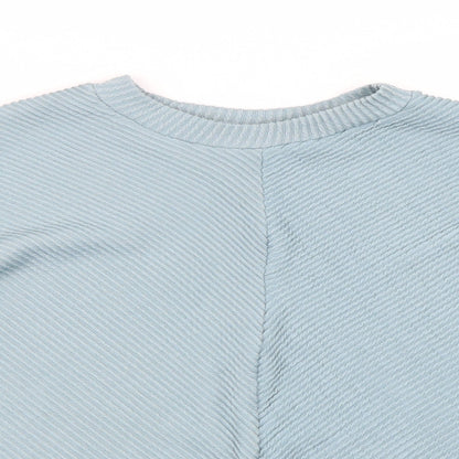 George Womens Blue Striped  Pullover Jumper Size S