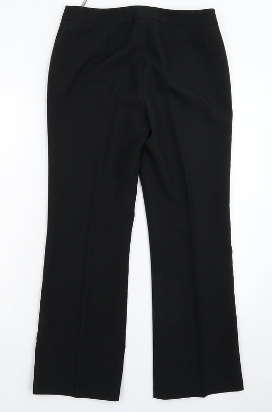 Womens UK Size 10 Dorothy Perkins Regular Fit Dress Pants Black Trousers