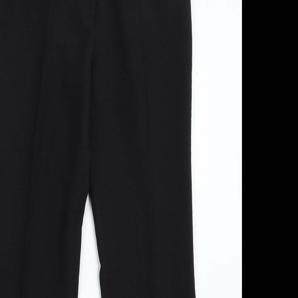 Womens UK Size 10 Dorothy Perkins Regular Fit Dress Pants Black Trousers
