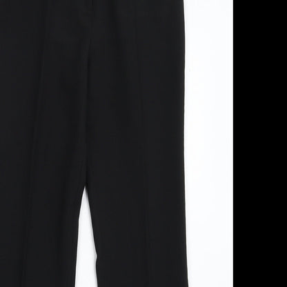 Womens UK Size 10 Dorothy Perkins Regular Fit Dress Pants Black Trousers
