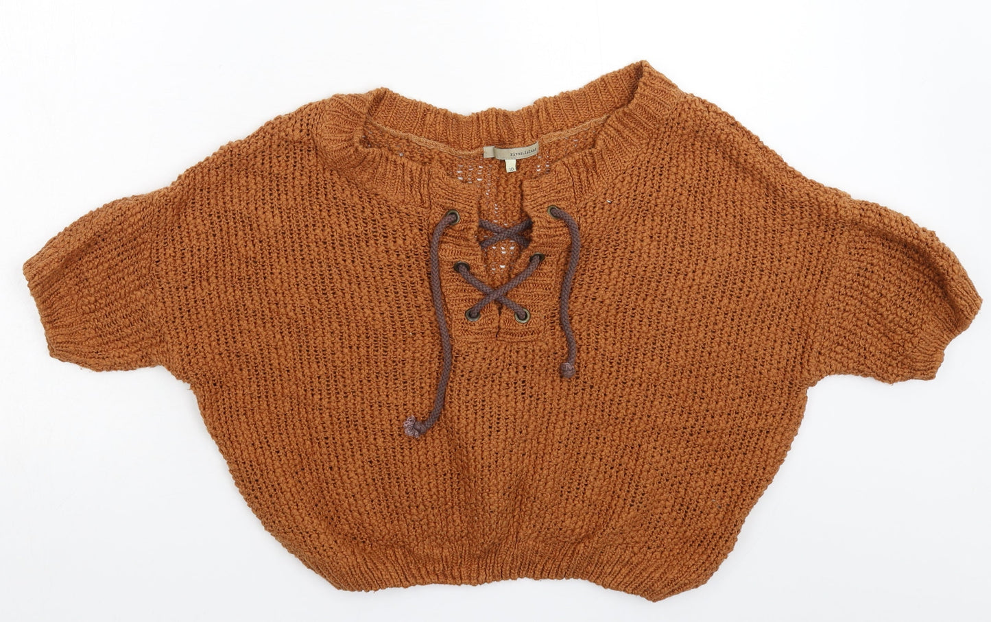 Womens UK Size 10 River Island Brown Pullover Jumper