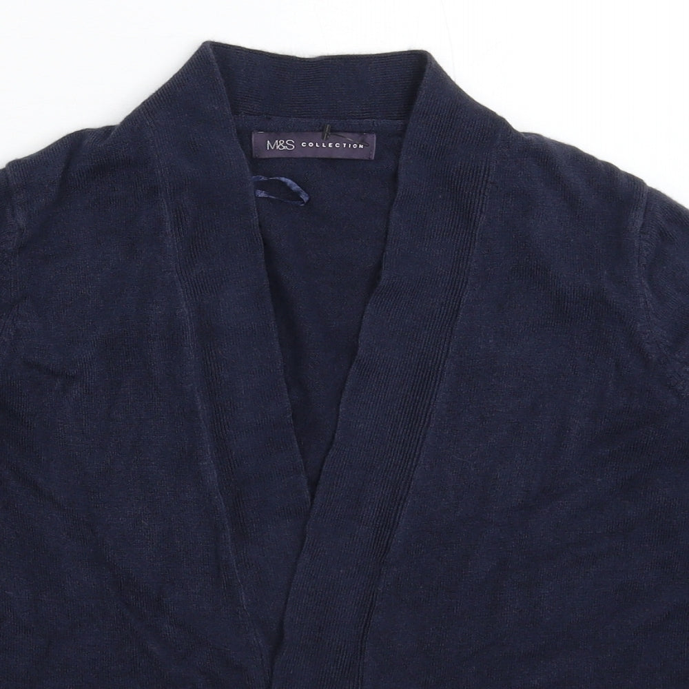Womens UK Size S Marks and Spencer Blue Cardigan Jumper