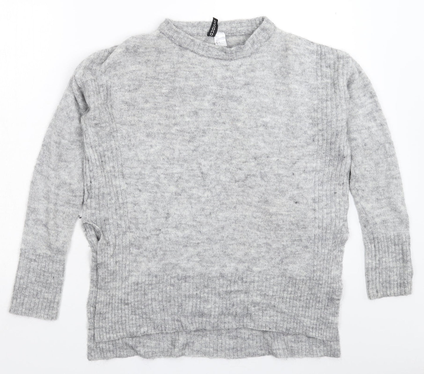 Divided Mens Grey  Knit Pullover Jumper Size S  - Oversized