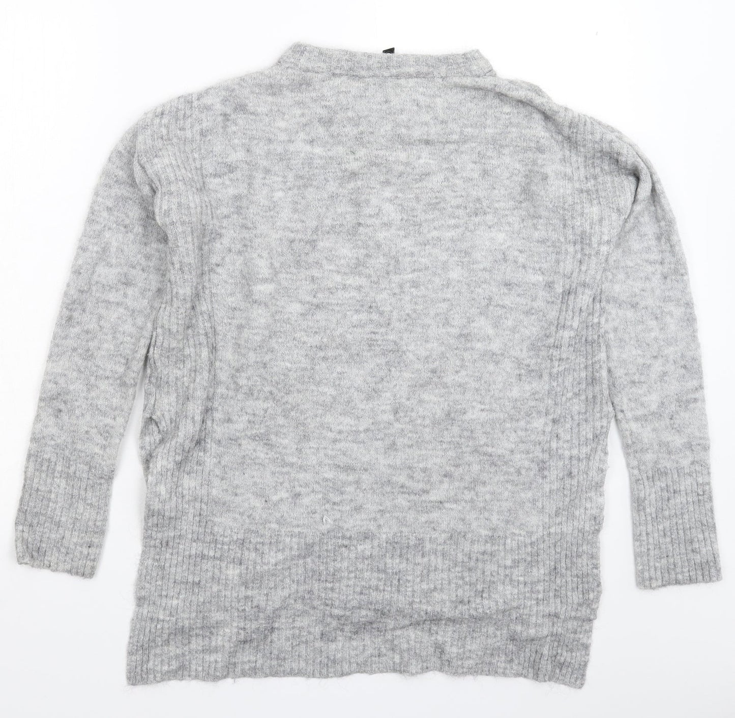 Divided Mens Grey  Knit Pullover Jumper Size S  - Oversized