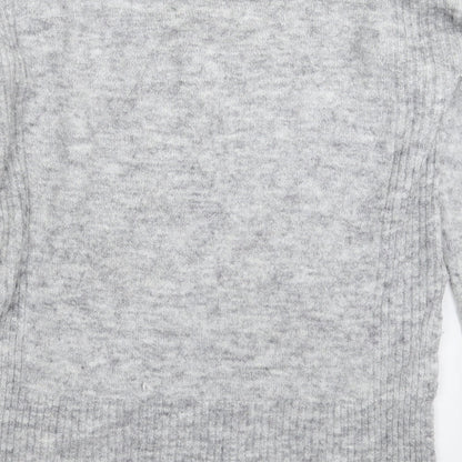 Divided Mens Grey  Knit Pullover Jumper Size S  - Oversized