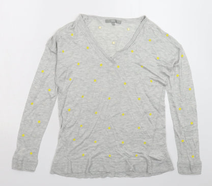 NEXT Womens Grey Polka Dot Knit Pullover Jumper Size 12