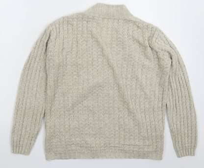 Womens UK Size 14 Damart Grey Cardigan Jumper