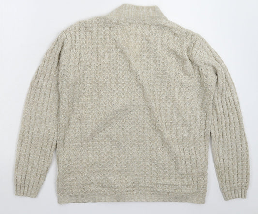 Damart Womens Grey  Knit Cardigan Jumper Size 14