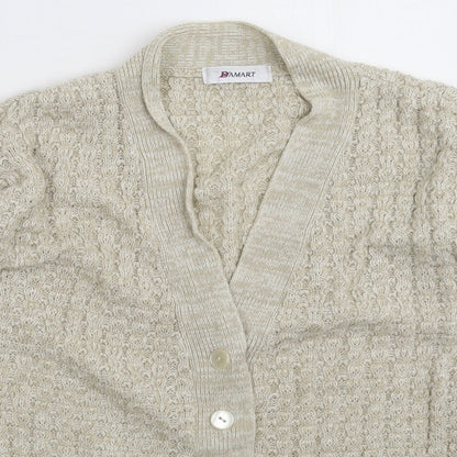 Womens UK Size 14 Damart Grey Cardigan Jumper