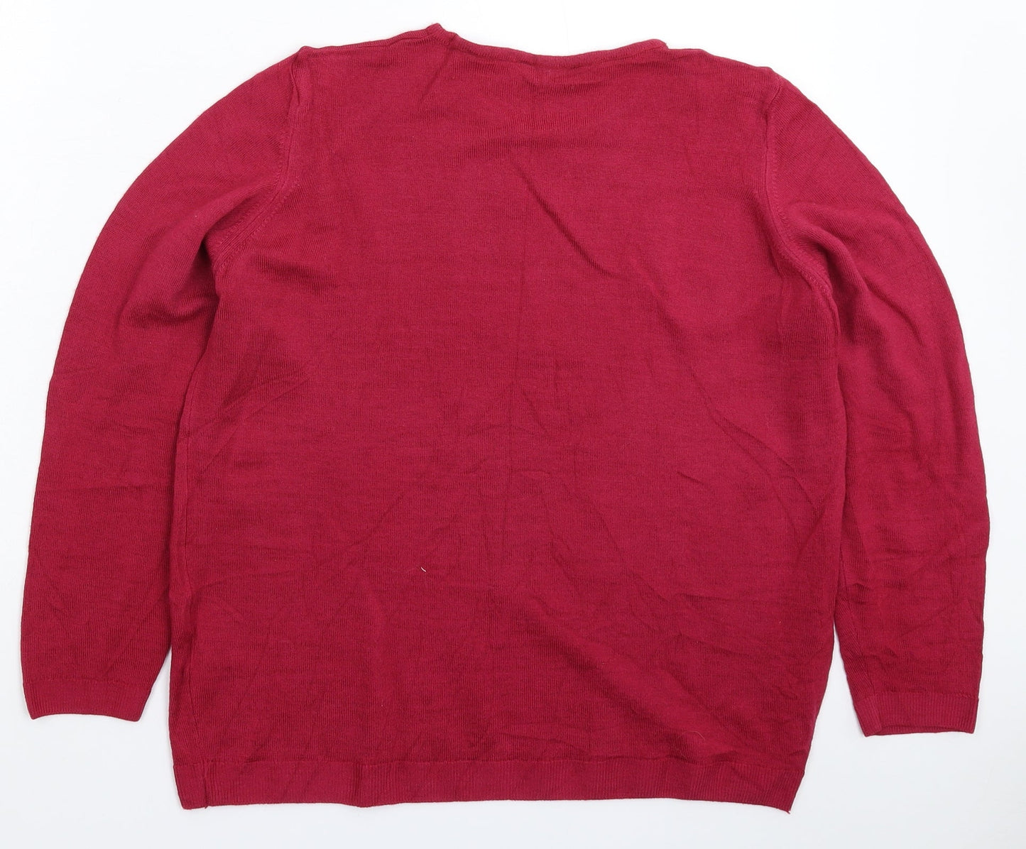 Womens UK Size 16 Marks and Spencer Pink Pullover Jumper