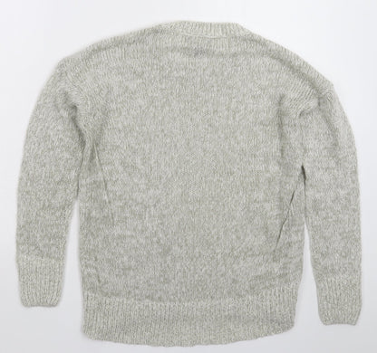 Womens UK Size S New Look Grey Pullover Jumper