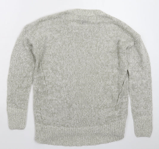 Womens UK Size S New Look Grey Pullover Jumper