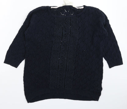 Womens UK Size M H&M Blue Pullover Jumper