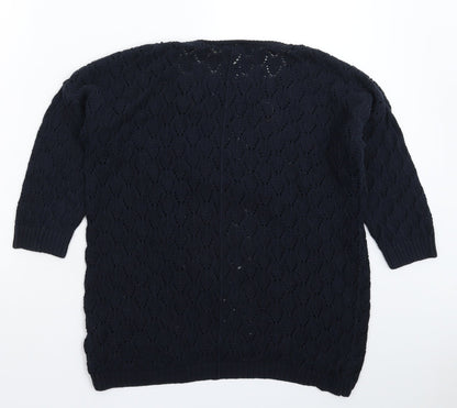 Womens UK Size M H&M Blue Pullover Jumper
