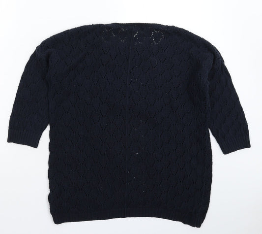 Womens UK Size M H&M Blue Pullover Jumper