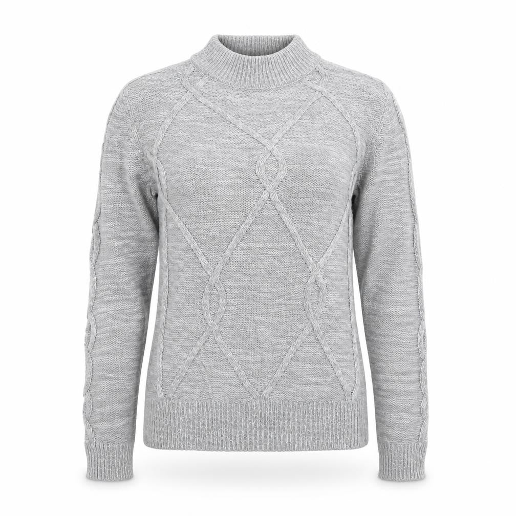 Womens UK Size S Papaya Grey Pullover Jumper